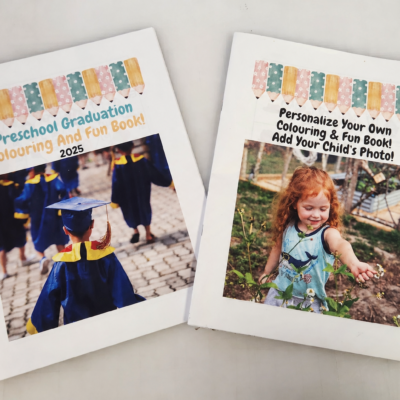 Personalized Preschool Keepsake Colouring Books